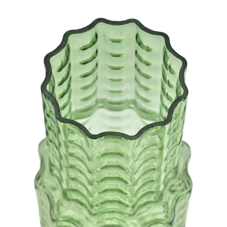 Bloemenvaas Groen Transparant Waves - SERAX - SuperMatique