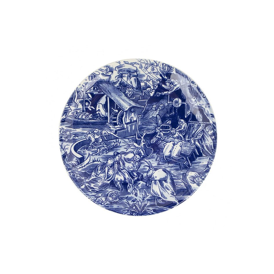 Bord Tribute to Jeroen Bosch - Schiffmacher Collection - Royal Delft Blue Tattoo - SuperMatique