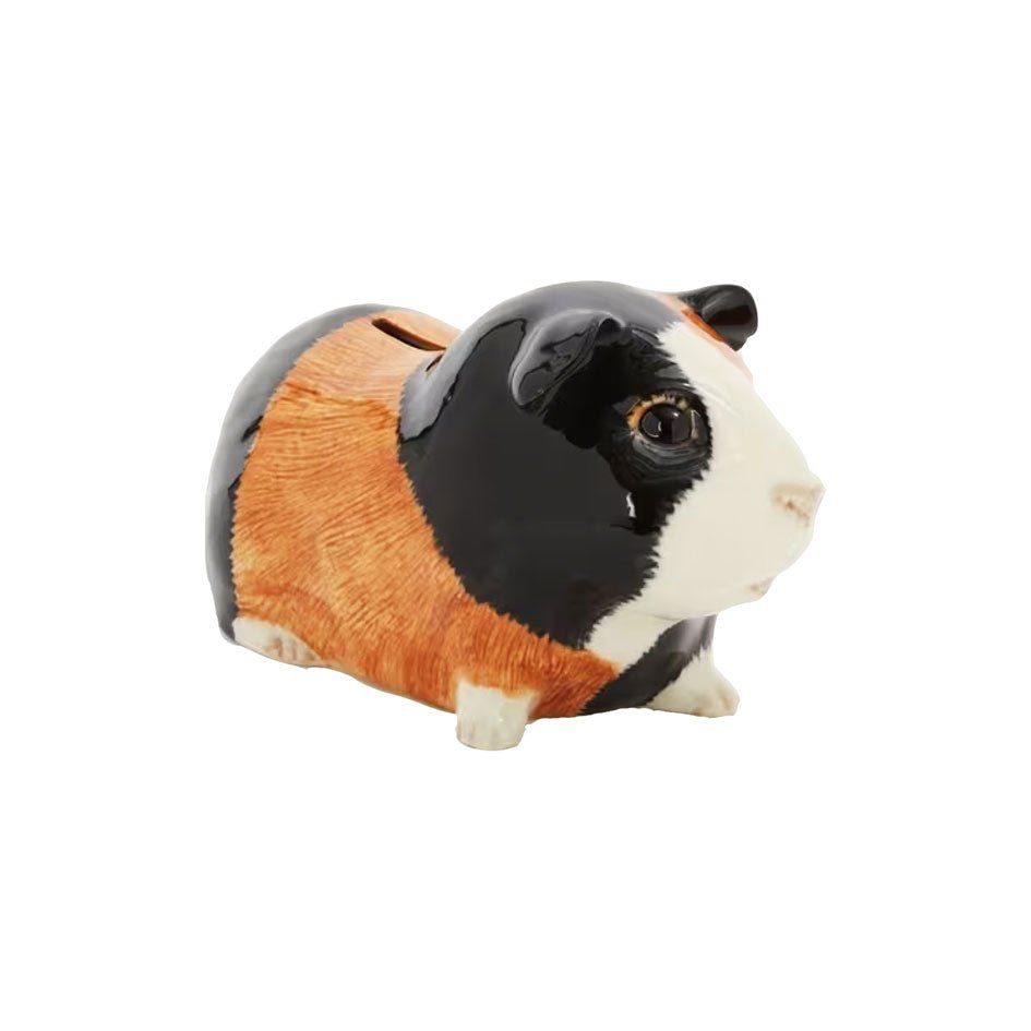 Cavia Spaarpot Bruin - Wit - Zwart - Quail Ceramics - SuperMatique