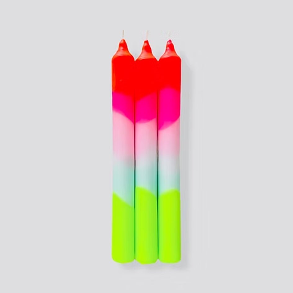 Dip Dye Neon Lollipop Trees kaarsen - Pink Stories - SuperMatique