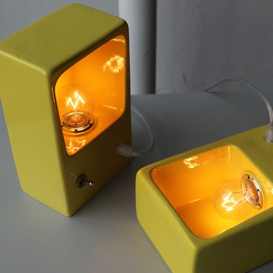 One Mold Keramiek Tafel - of Wandlamp Geel - Piet Hein Eek - SuperMatique