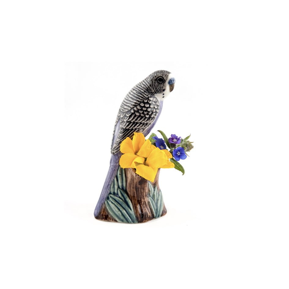 Parkiet Paars Klein Bloemenvaasje - Quail Ceramics - SuperMatique