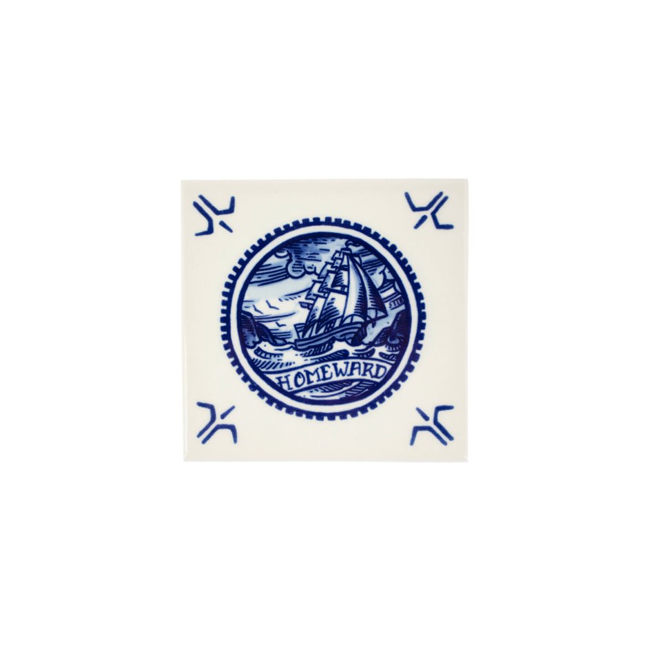 Tegel Homeward - Collection Schiffmacher Blue Tattoo - Royal Delft - SuperMatique