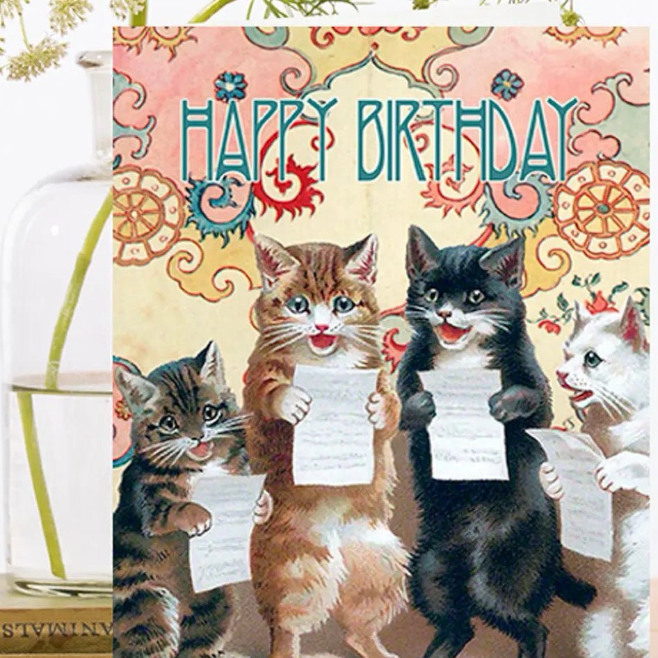 Verjaardagskaart 'The Cat Choir' - Madame Treacle - SuperMatique