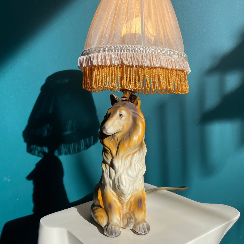 Vintage Keramiek Collie Hond Tafellamp - t.i.p. Lights - SuperMatique