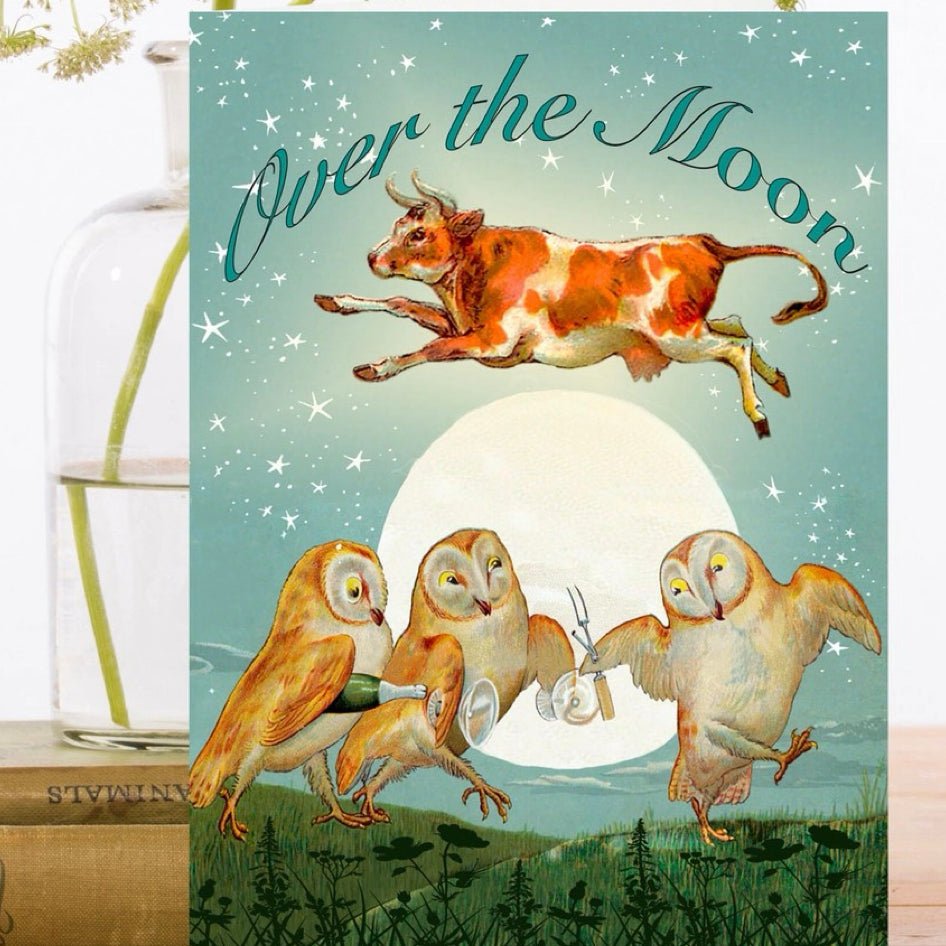 Wenskaart 'and the Cow jumped Over the Moon' - Madame Treacle - SuperMatique
