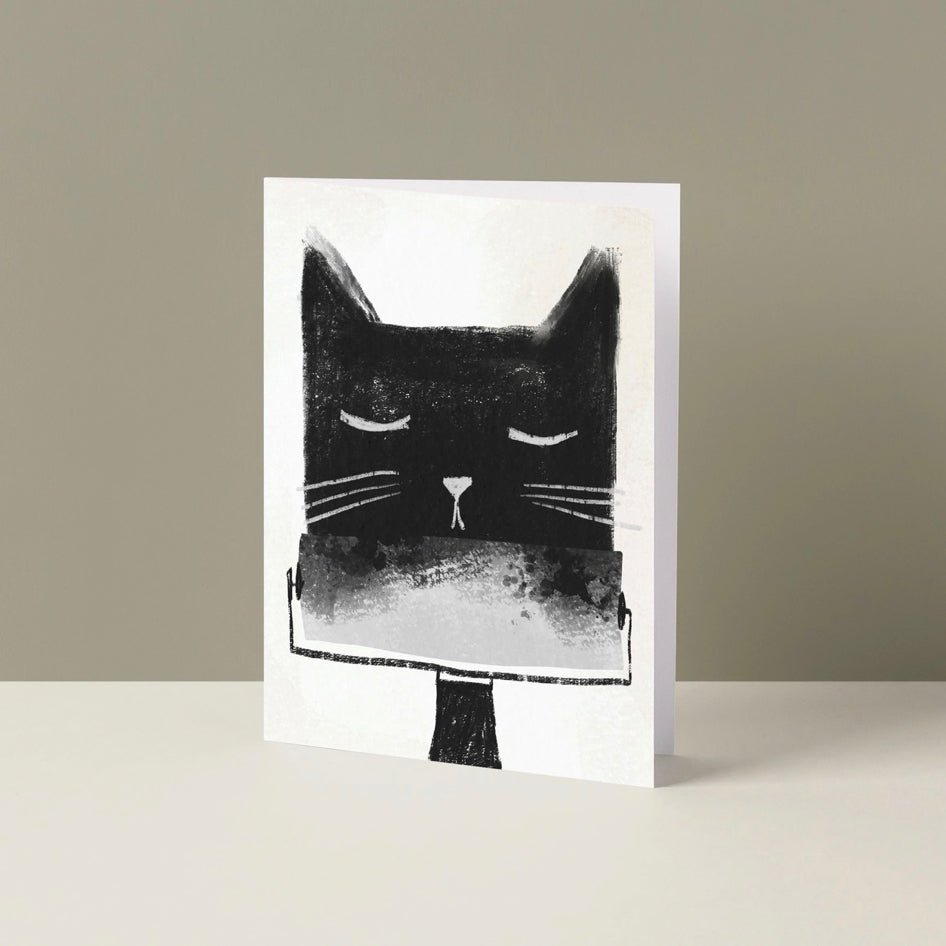 Wenskaart Printmaking Cats - Niaski - SuperMatique