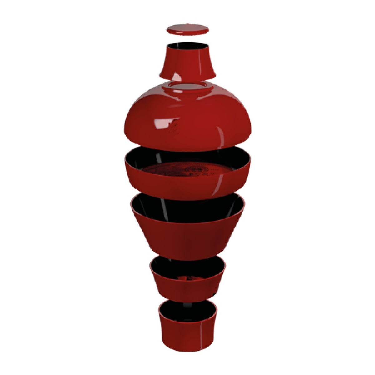 Ming China Red - SuperMatiqueMing China Red Ibride serviesset stapel - Supermatique