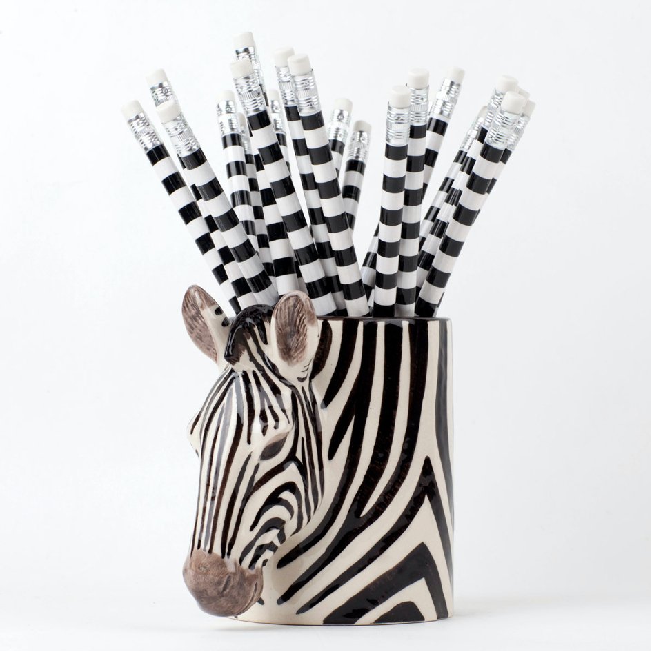 Zebra Pennen pot Quail Ceramics - SuperMatique