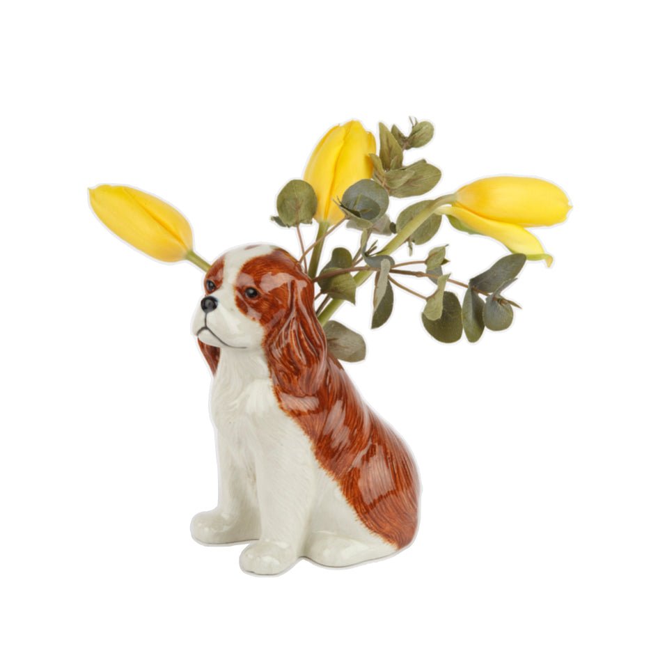 Cavalier King Charles Spaniël Bloemenvaas - Quail Ceramics - SuperMatique