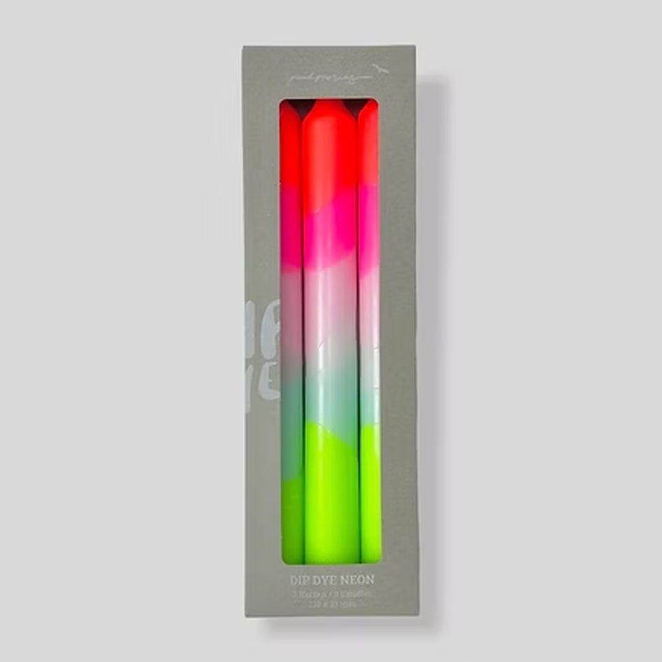 Dip Dye Neon Lollipop Trees kaarsen - Pink Stories - SuperMatique
