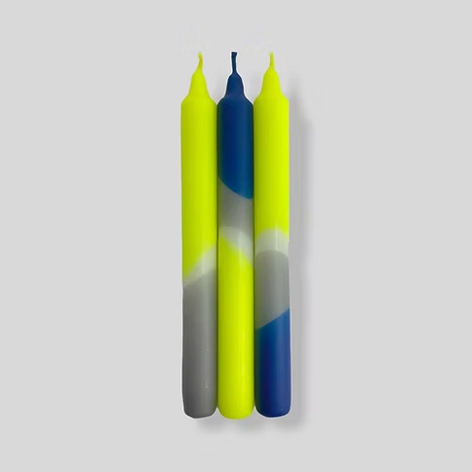 Dip Dye Neon Racing Husky Kaarsen - Pink Stories - SuperMatique