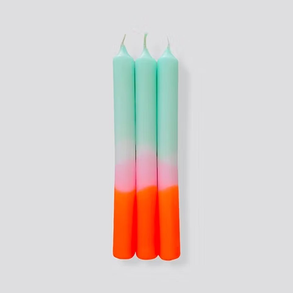 Dip Dye Neon Spring Sorbet kaarsen - Pink Stories - SuperMatique
