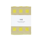Geruite Grafische Theedoek Geel Beige - Wrap - SuperMatique