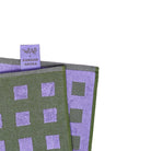 Geruite Grafische Theedoek Lila Groen - Wrap - SuperMatique