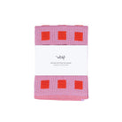 Geruite Grafische Theedoek Oranje Rose - Wrap - SuperMatique