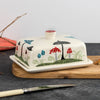 Afbeelding van botervloot met illustraties van paddenstoelen Hannah Turner Ceramics - SuperMatique 