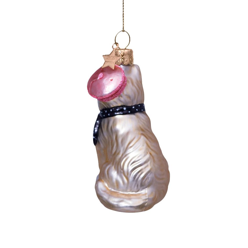 Kat Met Roze Baret Kerstornament - Vondels - SuperMatique