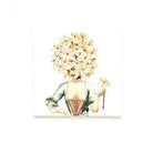 Keramiek Wandtegel Collage 17e - eeuwse Dame Met Bloemenhoofd - Lylies - SuperMatique