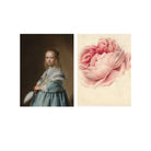 Keramiek Wandtegel Collage Rijksmuseum Meisje En Bloem - Lylies - SuperMatique