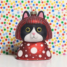 "Kusameow" Yayoi Kusama Tuxedo Kat Kerstornament - Naked Decor - SuperMatique