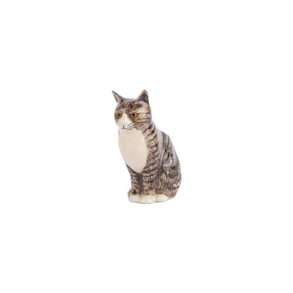 Millie Kleine Bruin/Witte Kat Bloemenvaasje - Quail Ceramics - SuperMatique