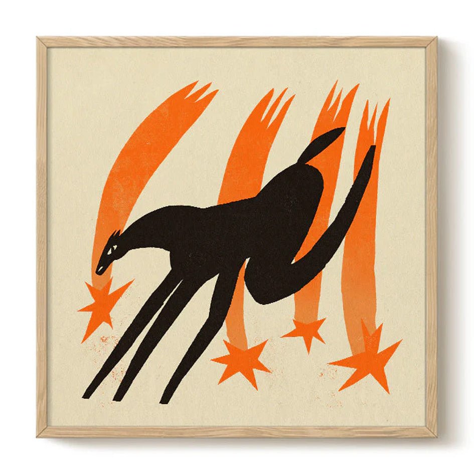 'Shooting Stars' Paard met Sterren Art Print - Enikő Eged - SuperMatique