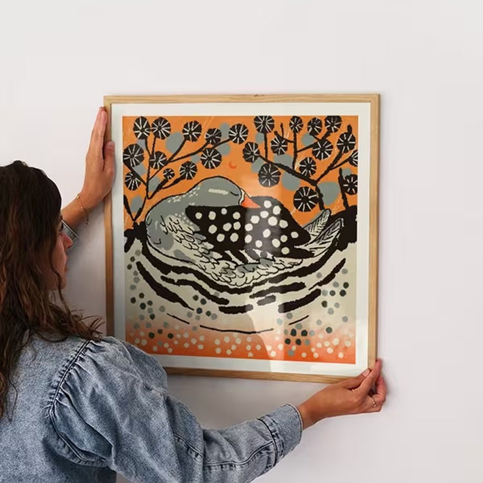 'Sleeping Duck' Slapende Eend Art Print - Enikő Eged - SuperMatique
