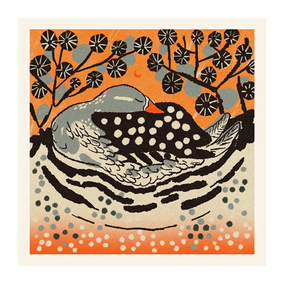 'Sleeping Duck' Slapende Eend Art Print - Enikő Eged - SuperMatique