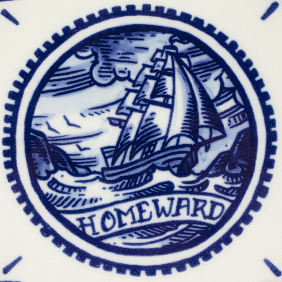 Tegel Homeward - Collection Schiffmacher Blue Tattoo - Royal Delft - SuperMatique