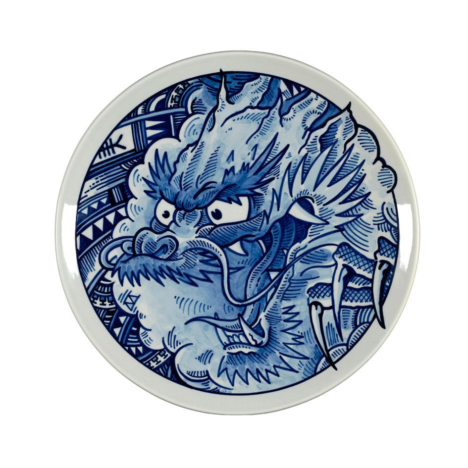 Tribal Dragon Bord Collection Schiffmacher - Royal Delft Blue Tattoo - SuperMatique