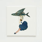 Wandtegel Girl on Swing - Lylies - SuperMatique