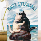 Wenskaart Happy Anniversary 'Gazing at the Moon' - Madame Treacle - SuperMatique