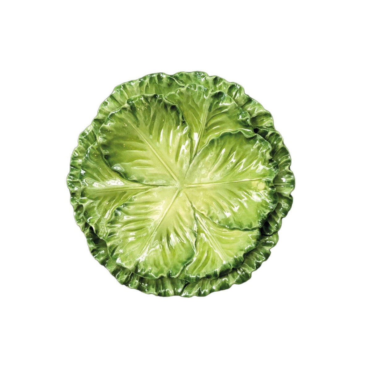 Groene Kool Aardewerk bord - SuperMatique