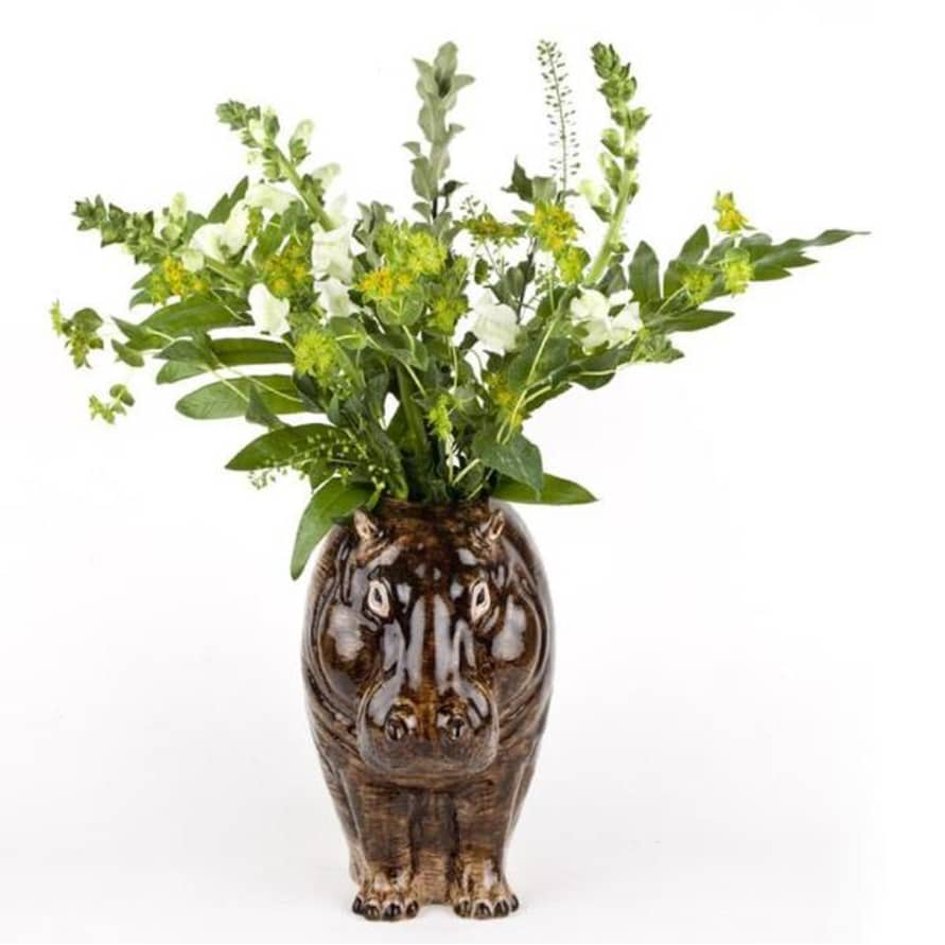 Nijlpaard Bloemenvaas Quail Ceramics - SuperMatique