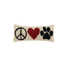 Peace hart poot handgeknoopt kussen - SuperMatique