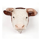 Stier bruin-witte wandvaas Quail Ceramics - SuperMatique